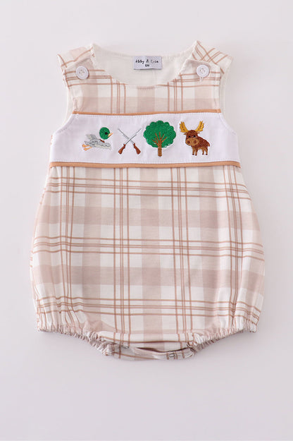 Khaki go hunting embroidery bubble