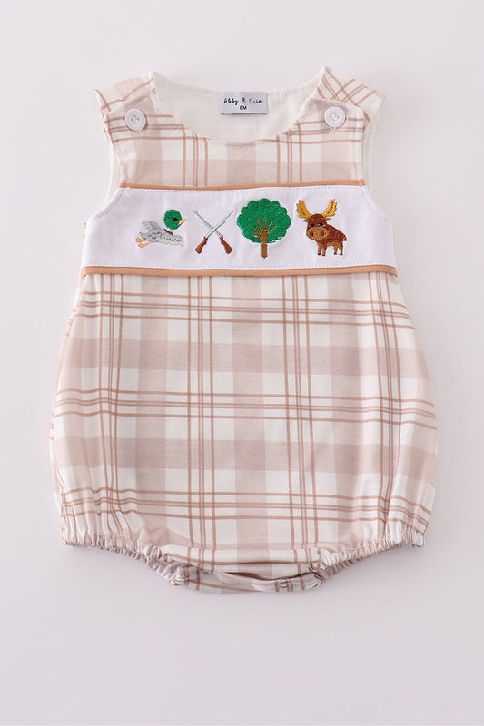 Khaki go hunting embroidery bubble