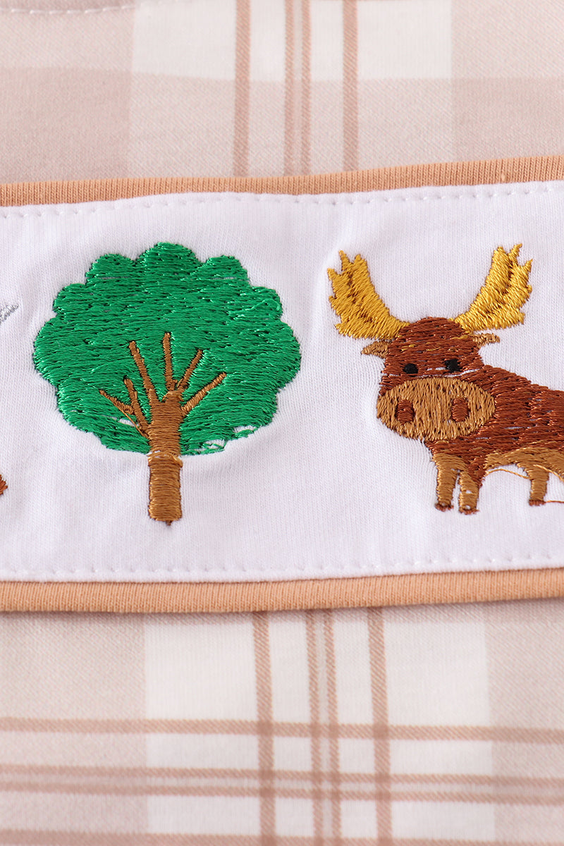 Khaki go hunting embroidery bubble