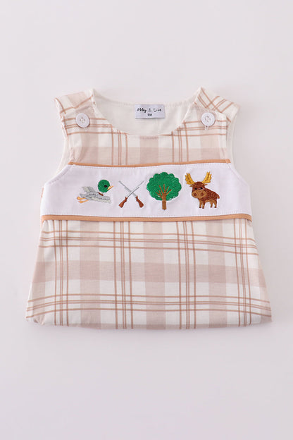 Khaki go hunting embroidery bubble