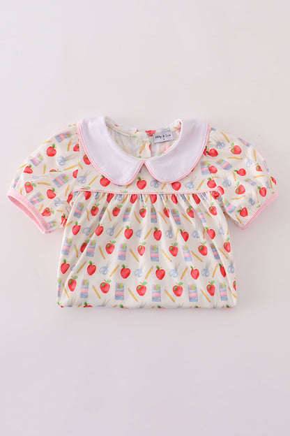 Apple pencil print dress