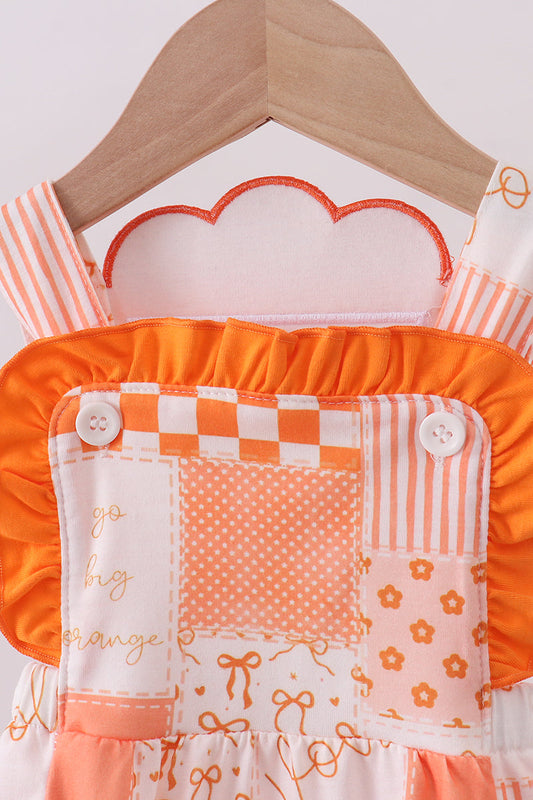 Orange Tennessee applique patchwork bubble