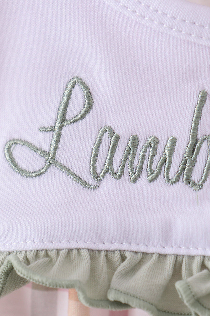 Lawb of god applique plaid bubble