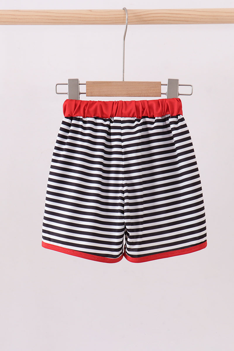 Georgia go dawgs embroidery stripe trunks