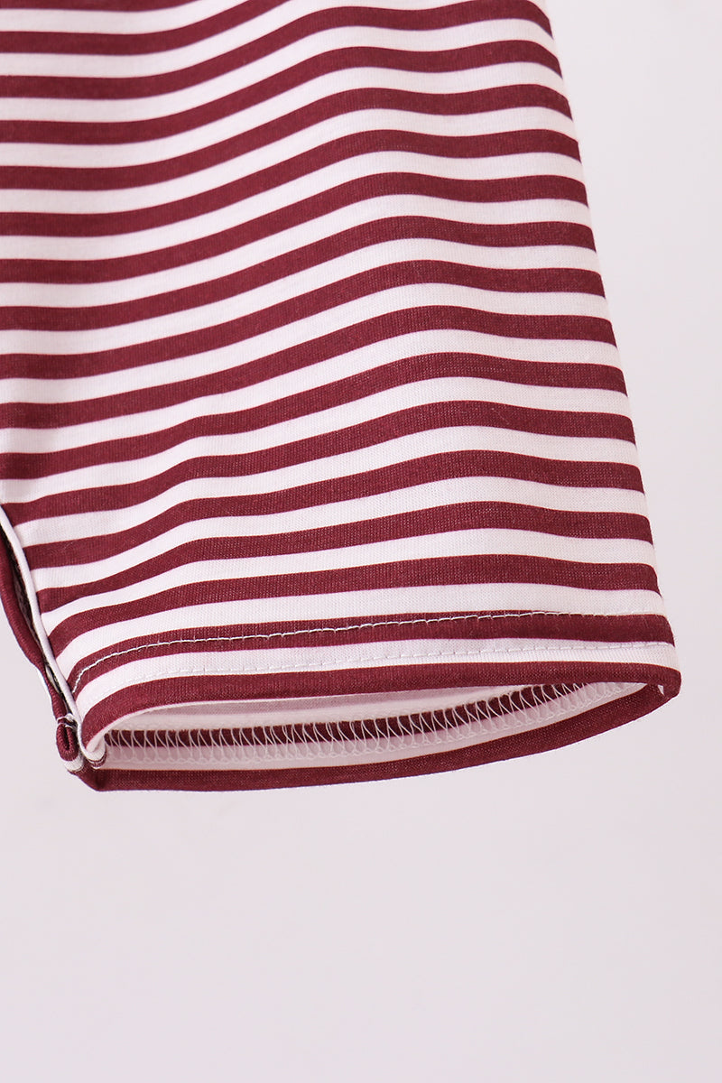 Mississippi Hail State smocked stripe jonjon