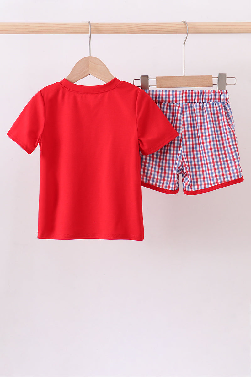 Ole Miss HOTTY TODDY smocked shorts  set