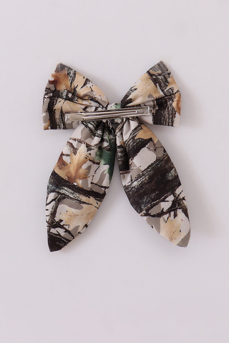 Camouflage sailor hair bow