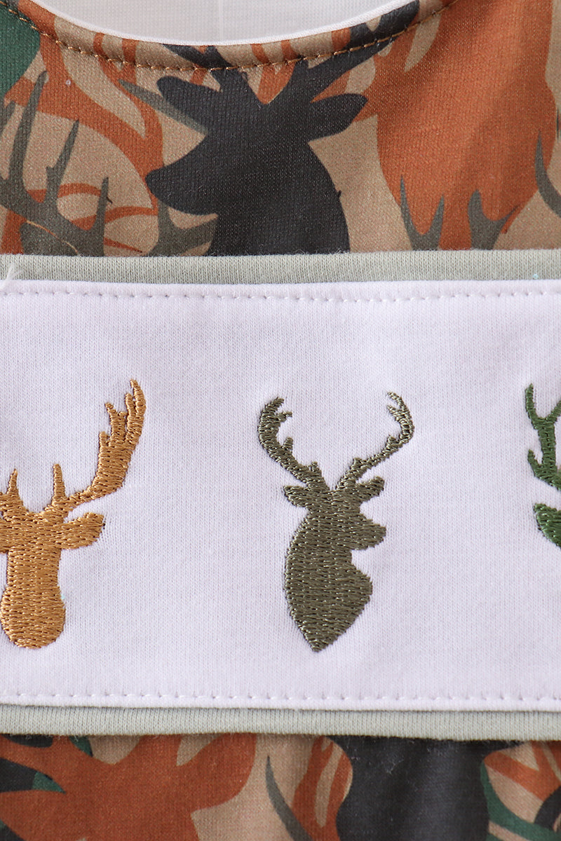 Camouflage deer antler embroidery jonjon