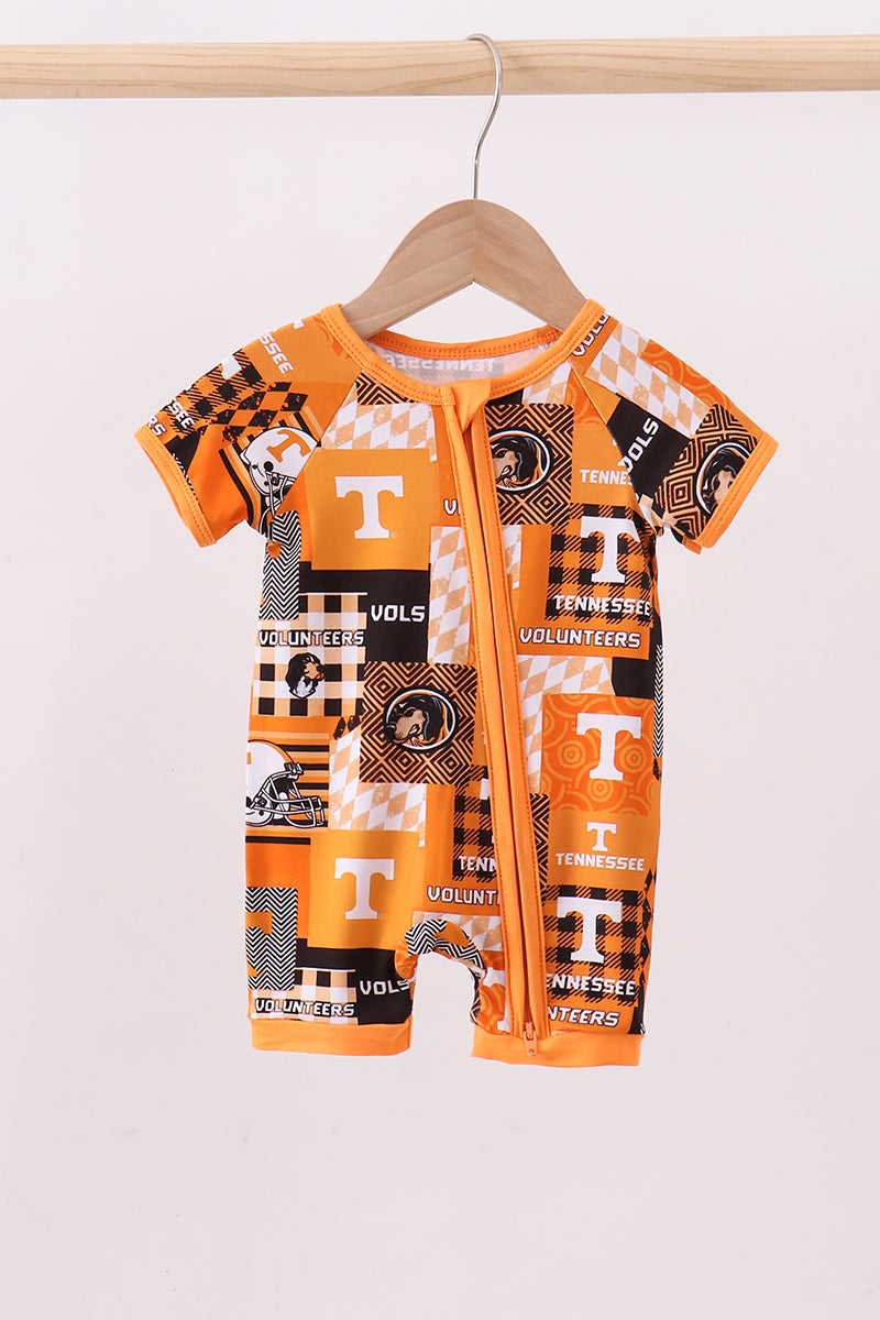 Orange Tennessee VOLS bamboo romper