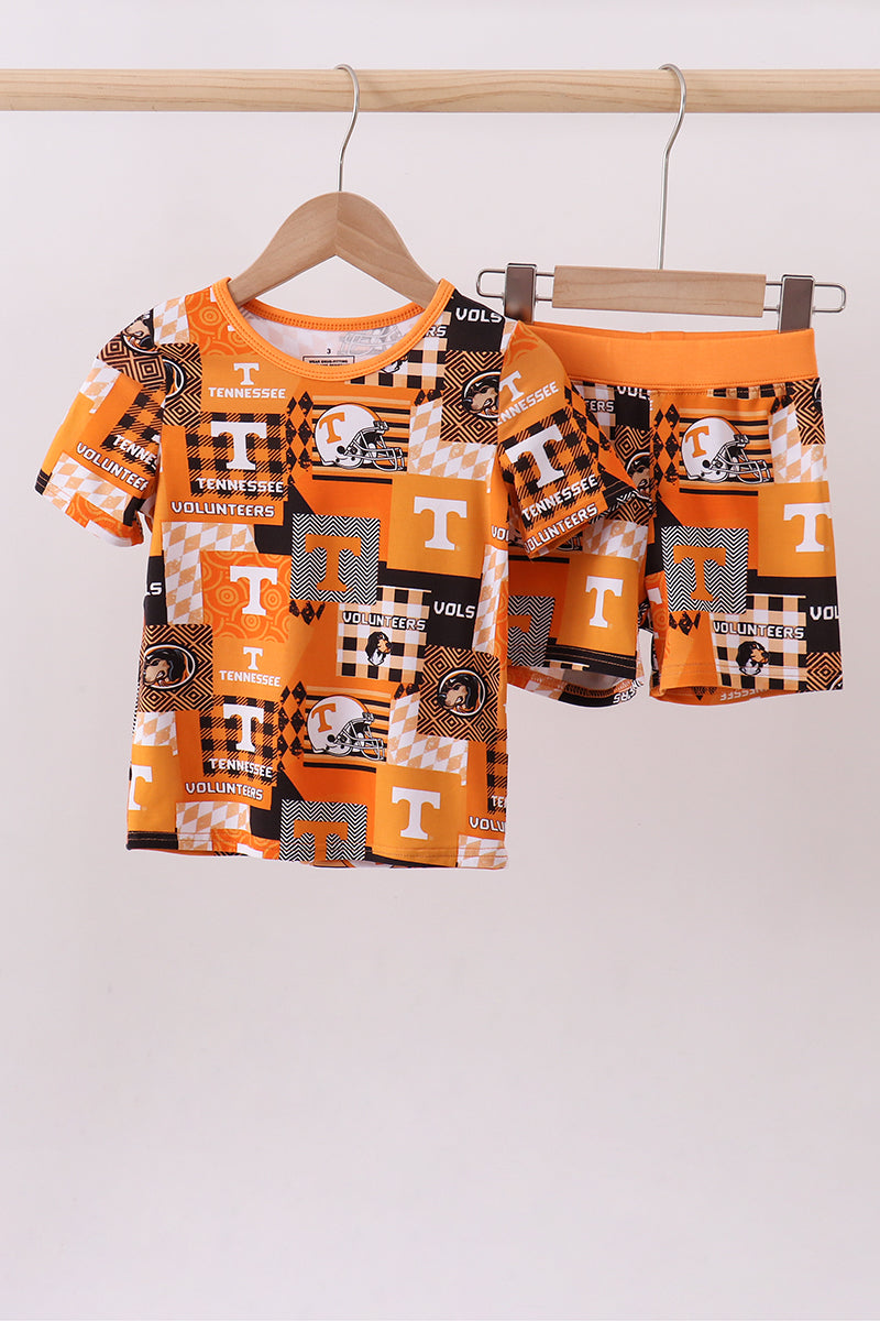 Orange Tennessee VOLS bamboo pajama set