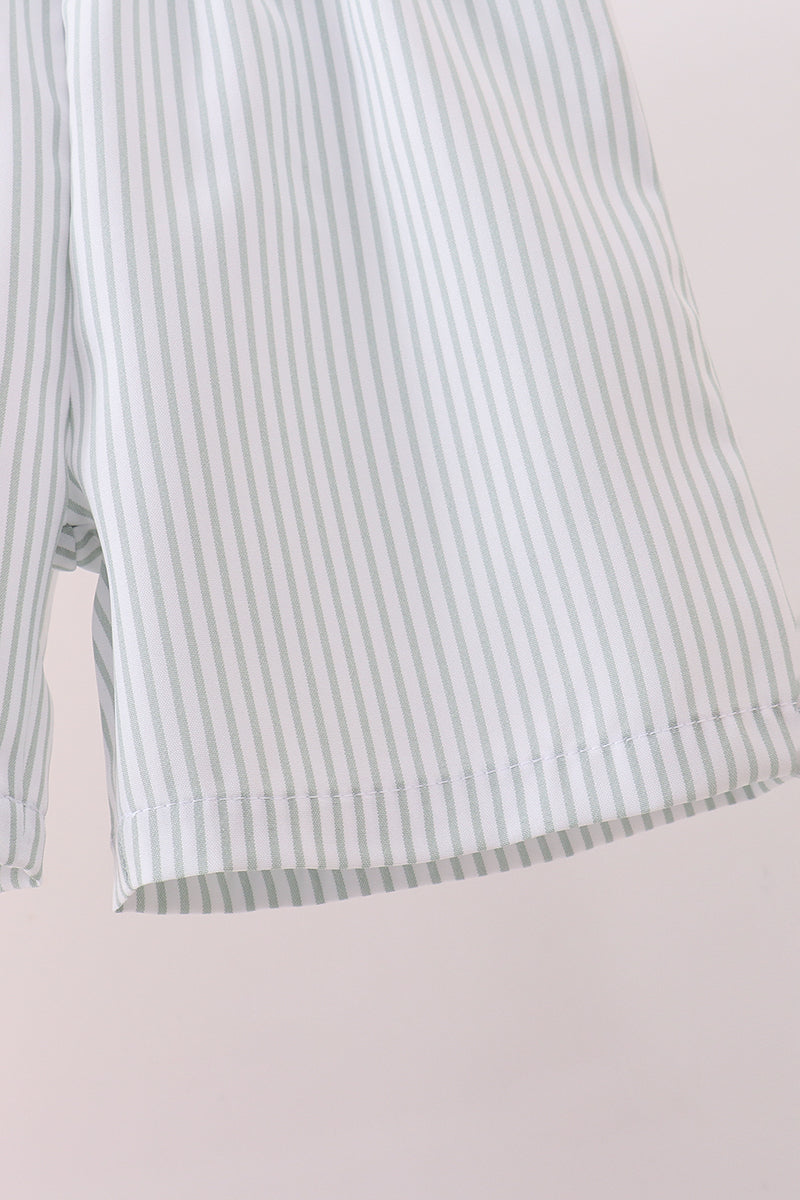 Pink I love my mom embroidery shorts set