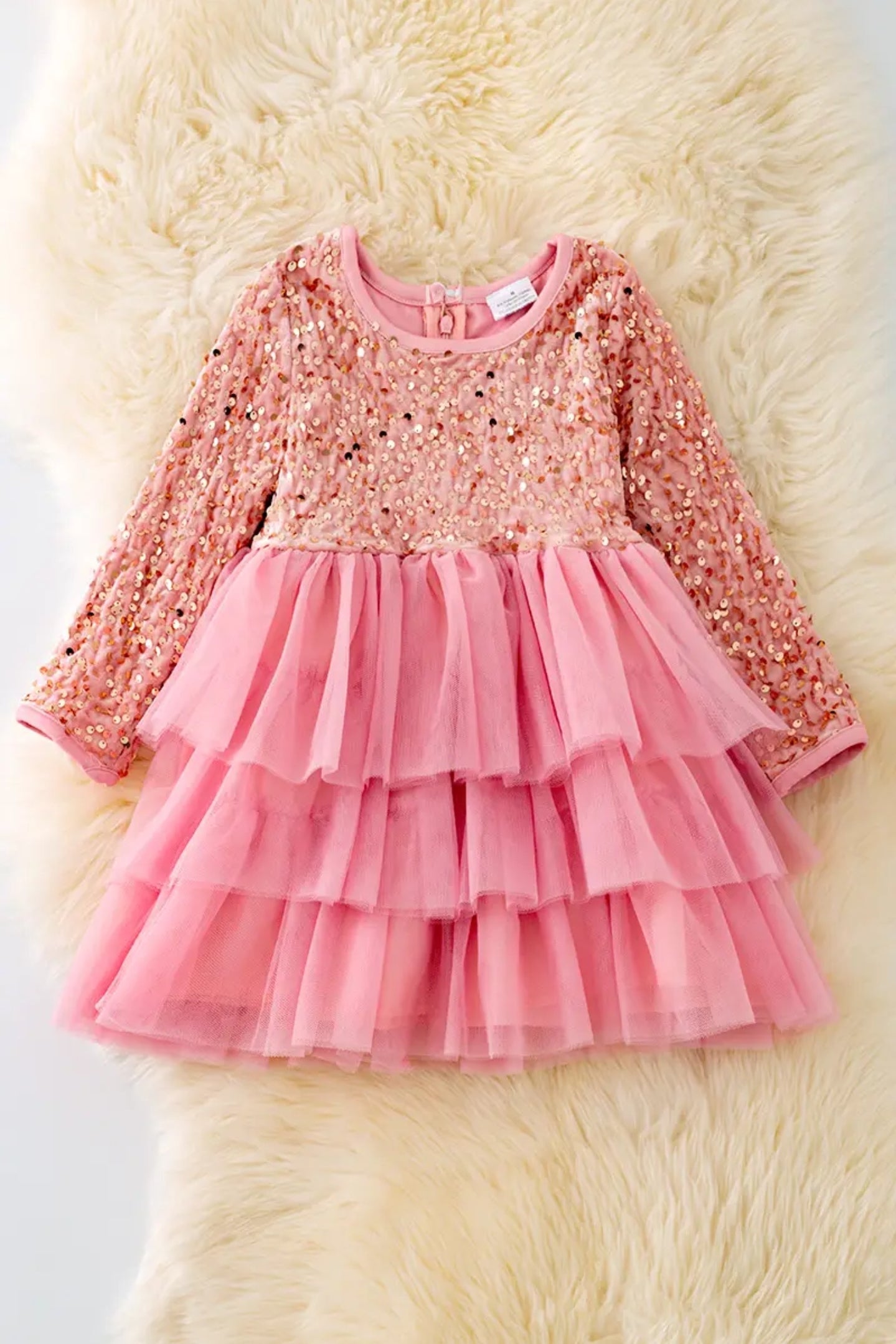 Sequin tulle dress