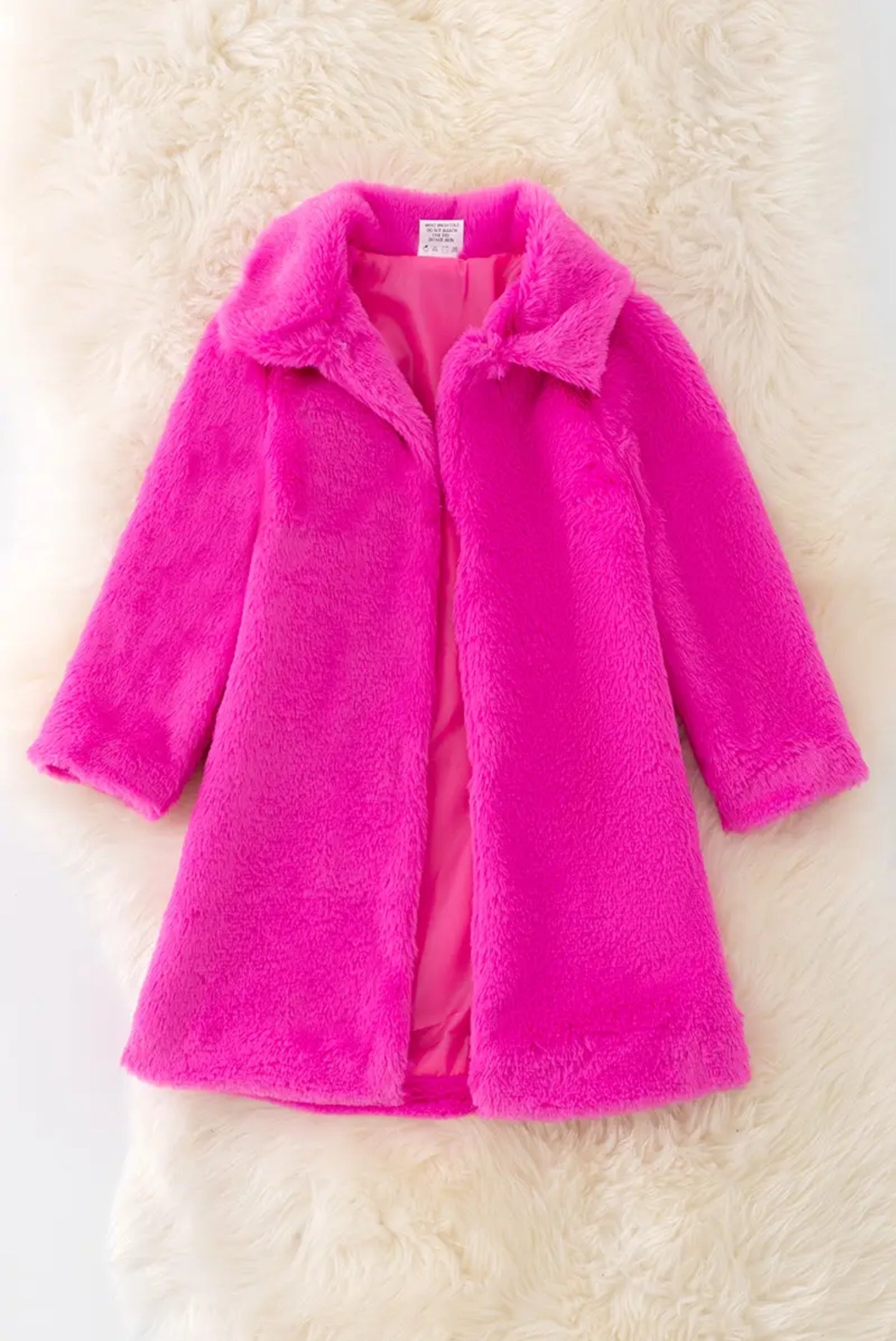 Pink Fur Cardigan