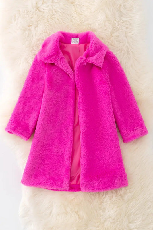 Pink Fur Cardigan