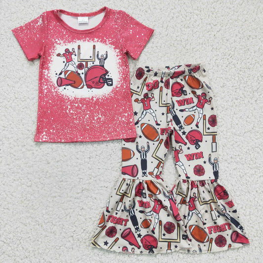 Pink Football Bell Set
