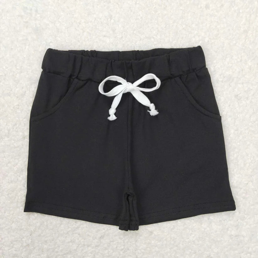 Black Pocket Shorts