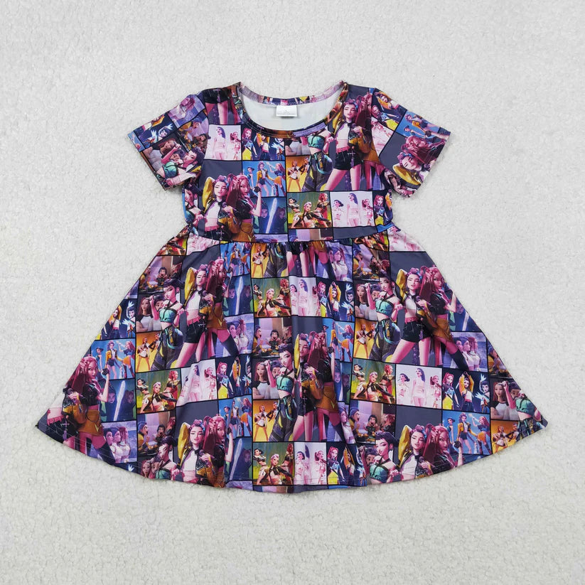 K Checkered Design Dress