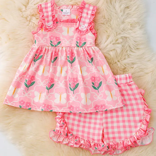 Pink Butterfly Floral