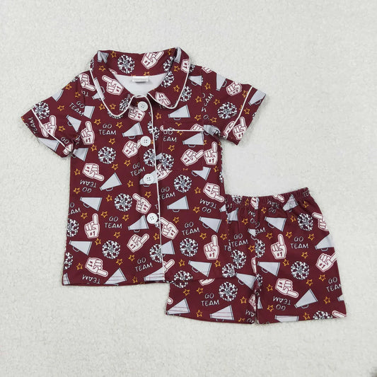 Go Team Red Button Up